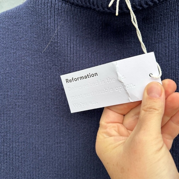 Reformation Catalina Cotton Mini Dress, BNWT, size Large - Picture 14 of 14